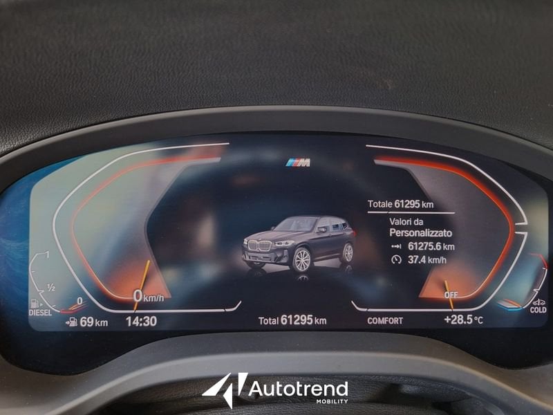 BMW X3  xDrive 20d 190 CV Mild Hybrid 48V Automatica NAVI LED Msport